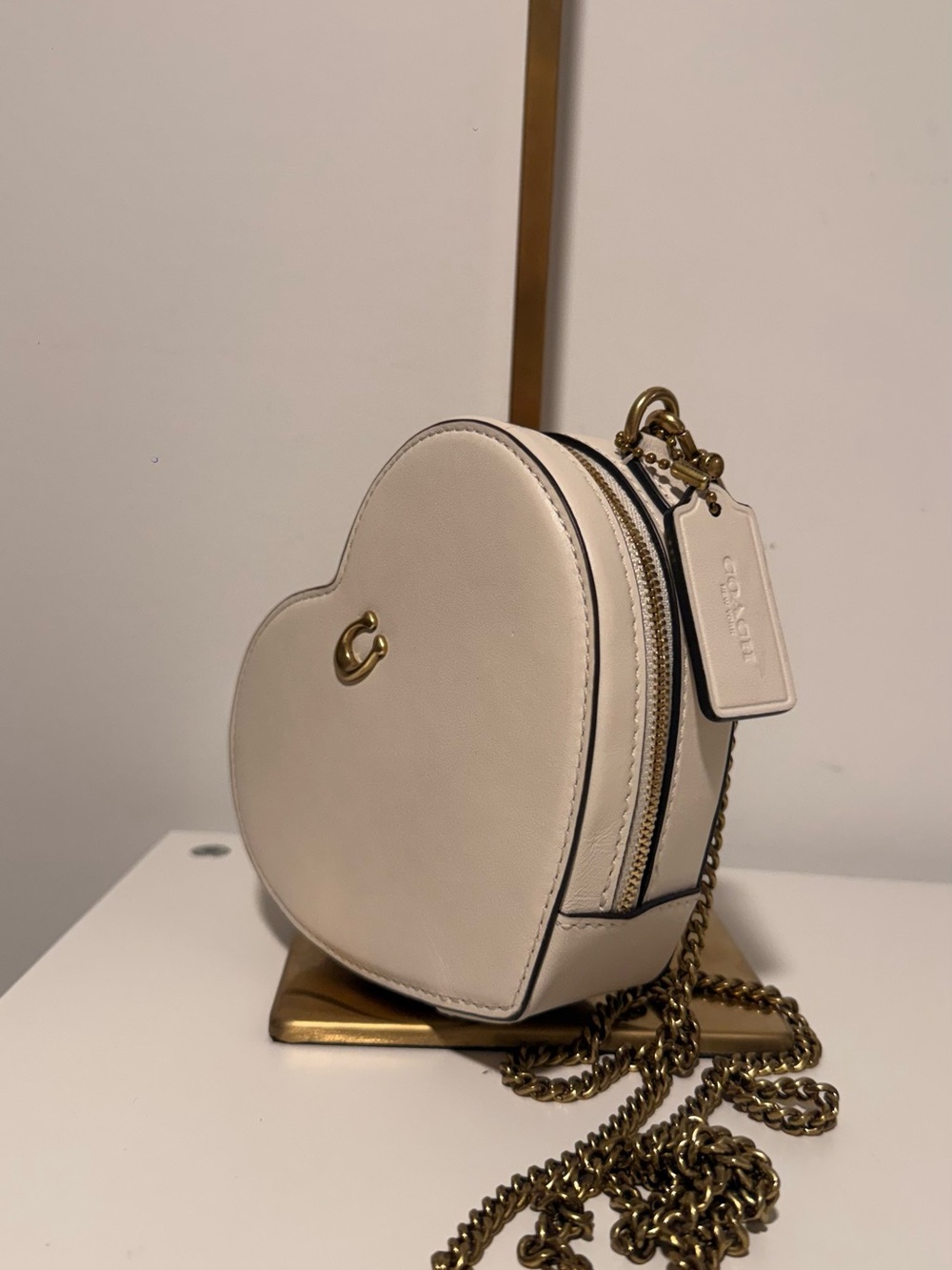 Coach Heart Crossbody Bag with Gold Chain(NWOT) - Picture 5 of 7